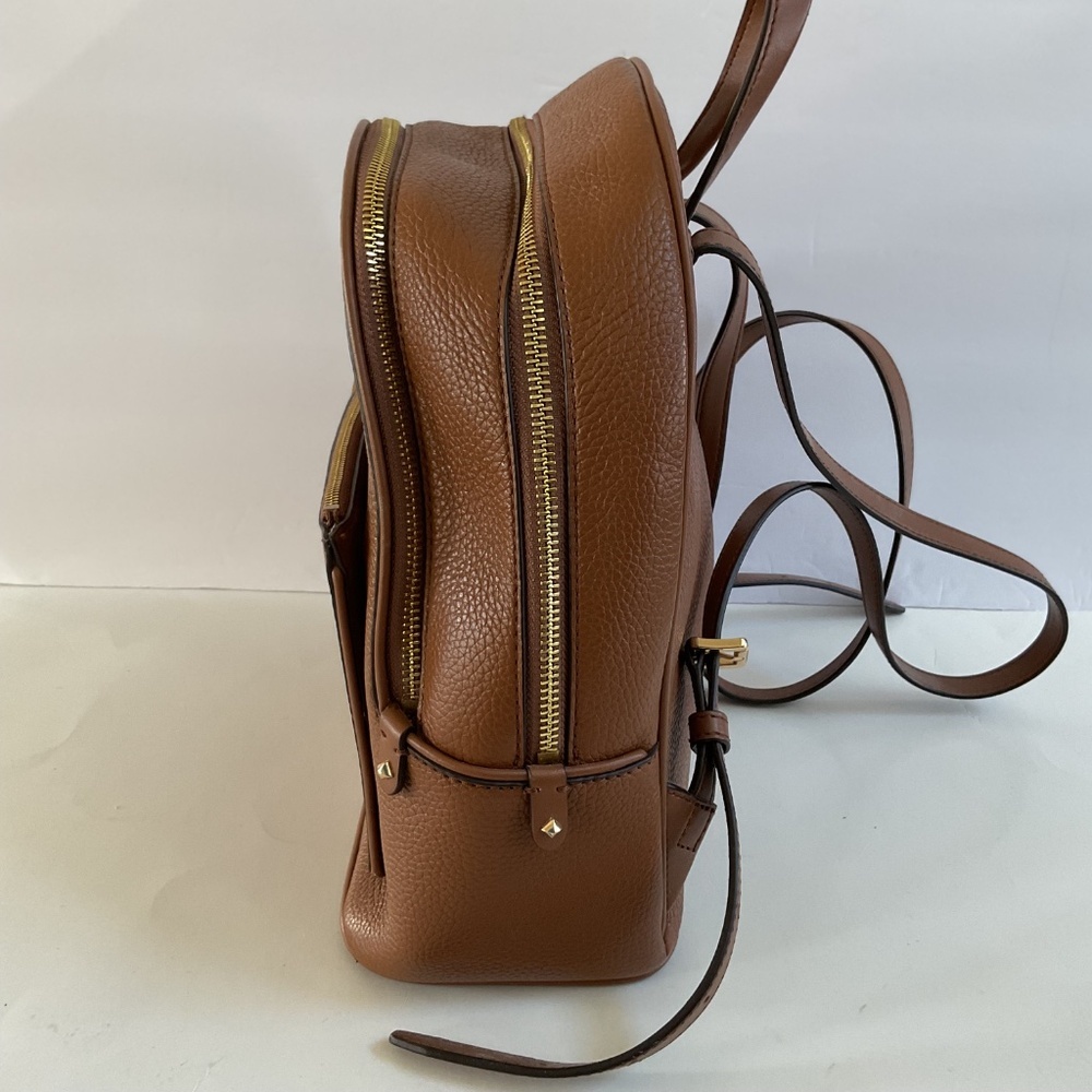 Michael Kors Adina Medium Pebbled Leather Backpack Brown Quite Luxury - Picture 6 of 16